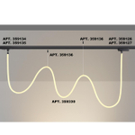 359330 KONST NT24 066 черный Светильник светодиодный IP20 LED 3000K 38W 170-265V 3360Лм RAMO
