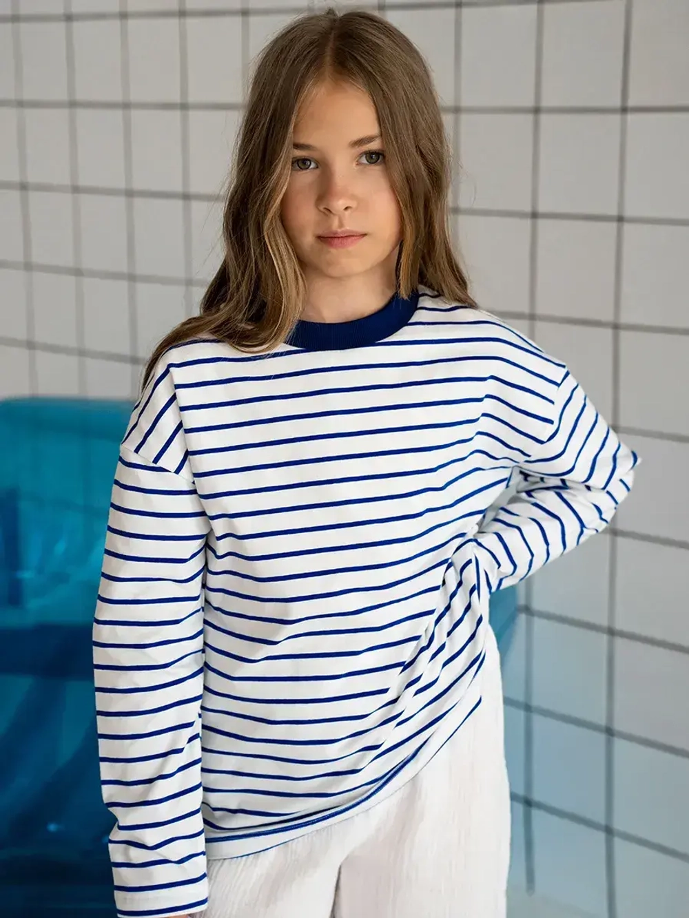 Лонгслив для девочки осенний