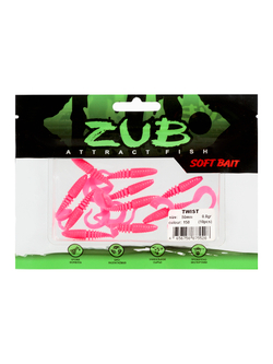 Приманка ZUB-TWIST  50мм(2")-10шт, (цвет 150) розовый
