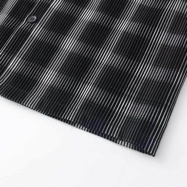 Рубашка Velvet Tartan черная / белая - фото 8