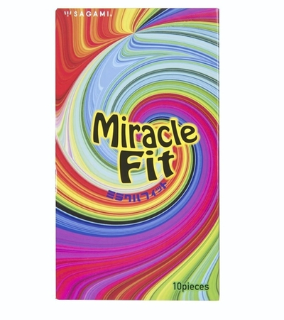 Презервативы Sagami Miracle Fit - 10 шт. (Цвет: розовый)