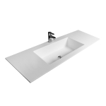 Раковина накладная TOUCH, 120x45.8 см, прямоугольная, белая матовая, ST-TCH124515-WM