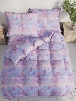 Наволочка комплект 2шт перкаль Сказка "Небеса" 45х45 см на молнии