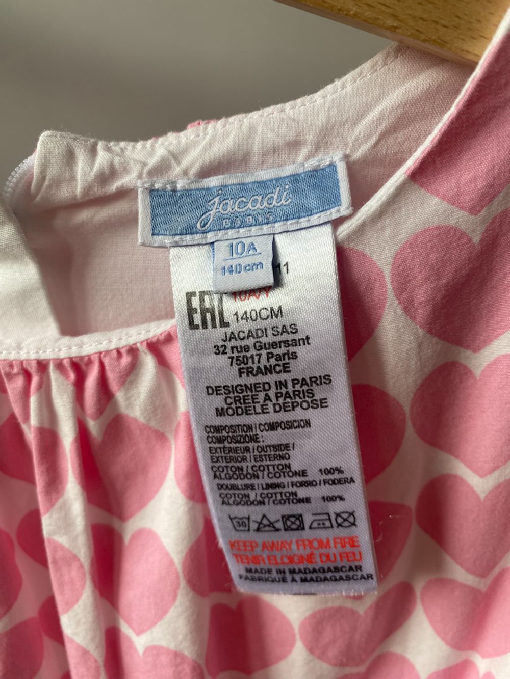 Хлопковое платье Jacadi, 140