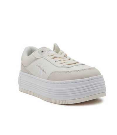 Кожаные кроссовки CALVIN KLEIN JEANS - бежевый(YW0YW01316)