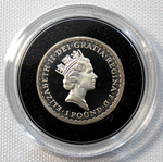 1 фунт 1997 Великобритания. Британия. Серебро. PROOF