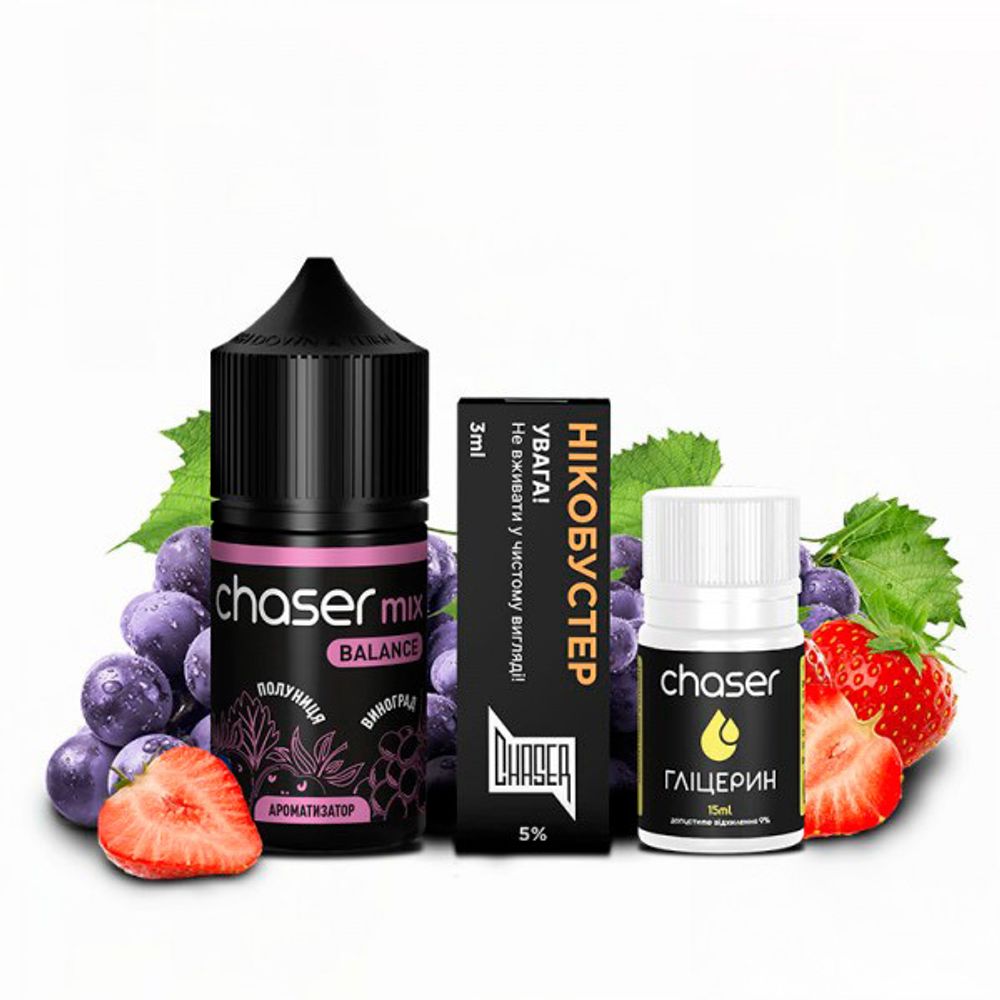 Chaser MIX - Strawberry Grape (30ml, 5% nic)