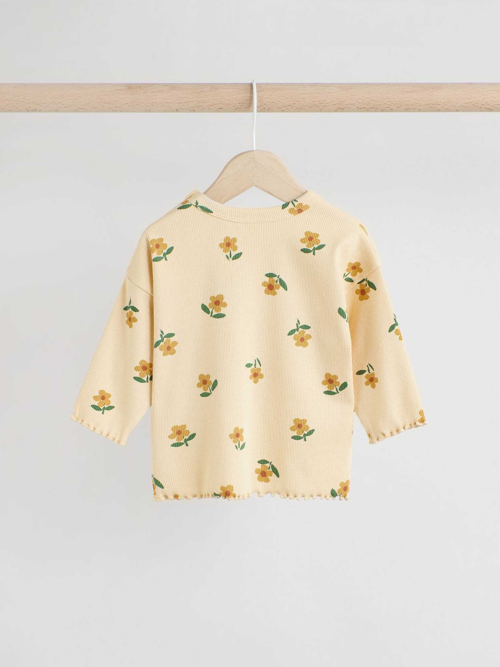 Лонгслив и брюки в комплекте для малышей Next E66-457, Светло-желтый