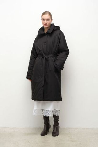 Тренч однобортный зимний