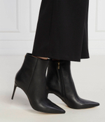 Кожаные ботильоны на шпильке Guess - черный(FL8CHE LEA10)