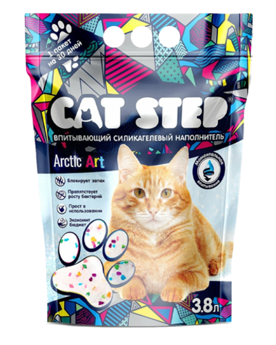 Cat Step Arctic Art Наполнитель силикагелевый, 3,8 л