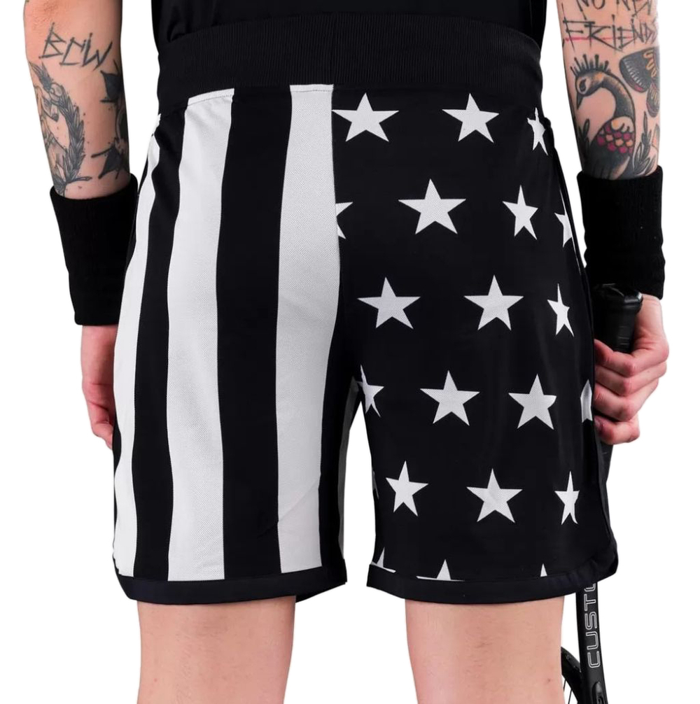 Мужские теннисные шорты Hydrogen Star Shorts Man - white/black