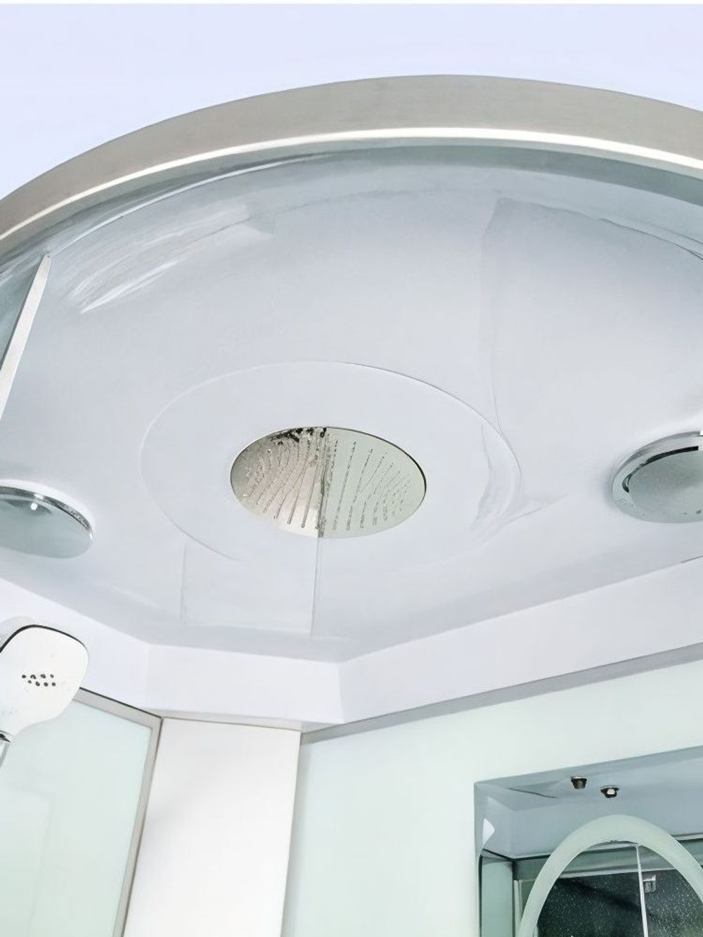 Душевая кабина WeltWasser  WW500 HALLE 1204 R 120х90 см,  прозрачное стекло, поддон низкий, крыша, гидромассаж, правосторонняя