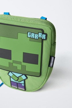 ZARA СУМКА-МЕССЕНДЖЕР MINECRAFT © MOJANG AB. ™, ЗЕЛЕНЫЙ