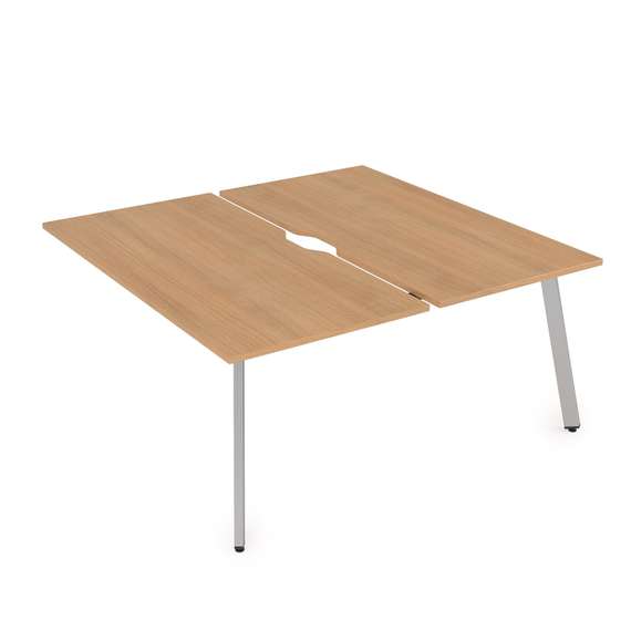 10БДКВ.289 Стол системы БЕНЧ, сдвоенный, на 2 рабочих места - конечный (1400*1635*750)