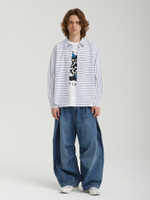 Джинсы Lap Pleated Washed