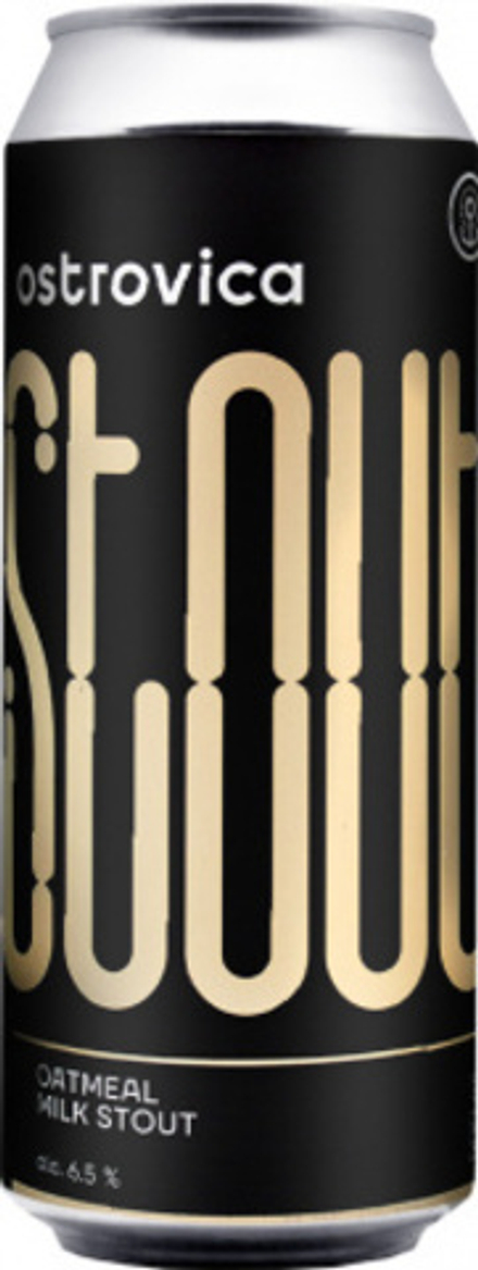 Пиво Островица Стаут / Ostrovica Stout 0.45 - банка