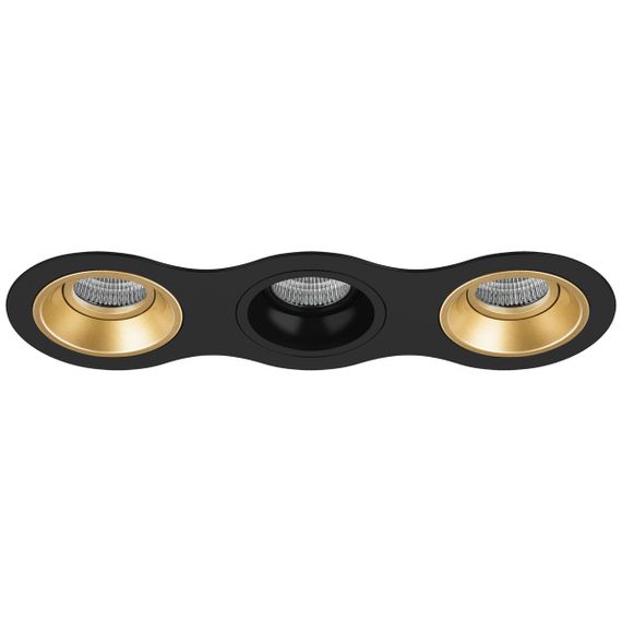 Комплект из светильников и рамки Lightstar Domino Round (214637+214603+214607+214603) D637030703