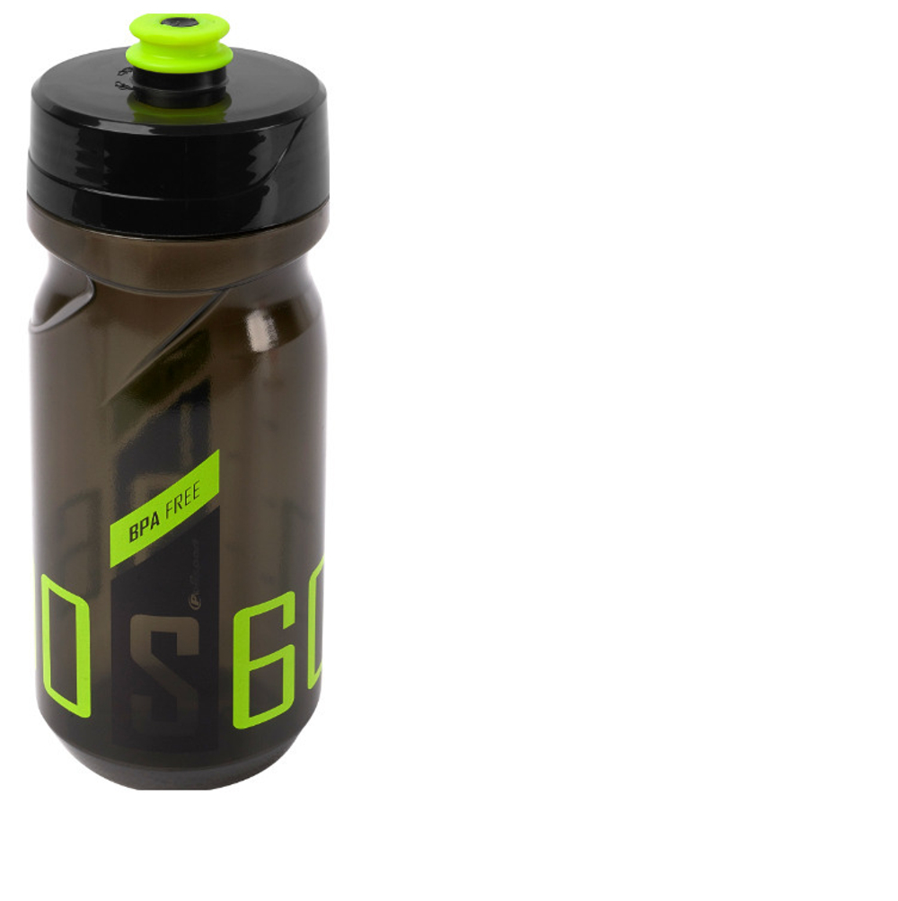 Фляга Polisport S600 600мл., clear black/black/lime green