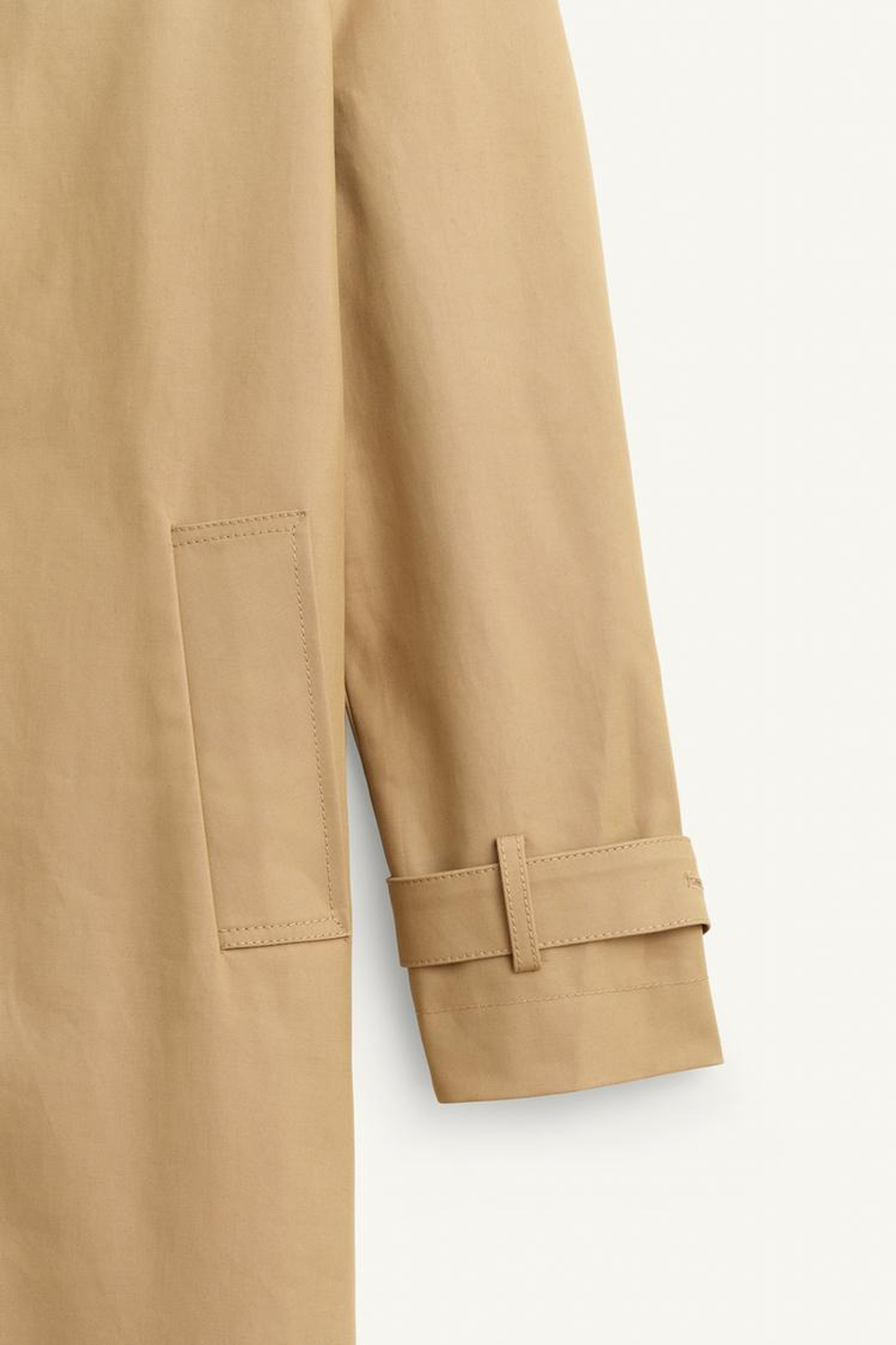 ZARA ДЛИННЫЙ ТРЕНЧ, ЖЕЛТОВАТО-КОРИЧНЕВЫЙ