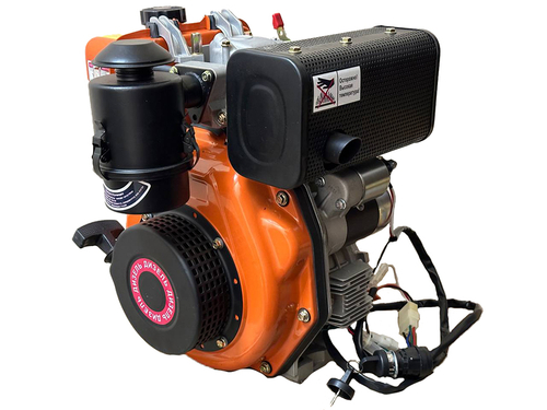 Двигатель 178F 6 л.с., дизель (под шпонку диаметр 25 мм) 6 л.с. с электростартером