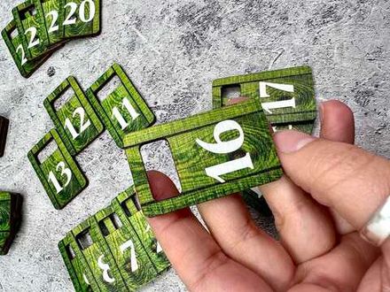 Номерки деревянные 30х50мм (1-25шт)