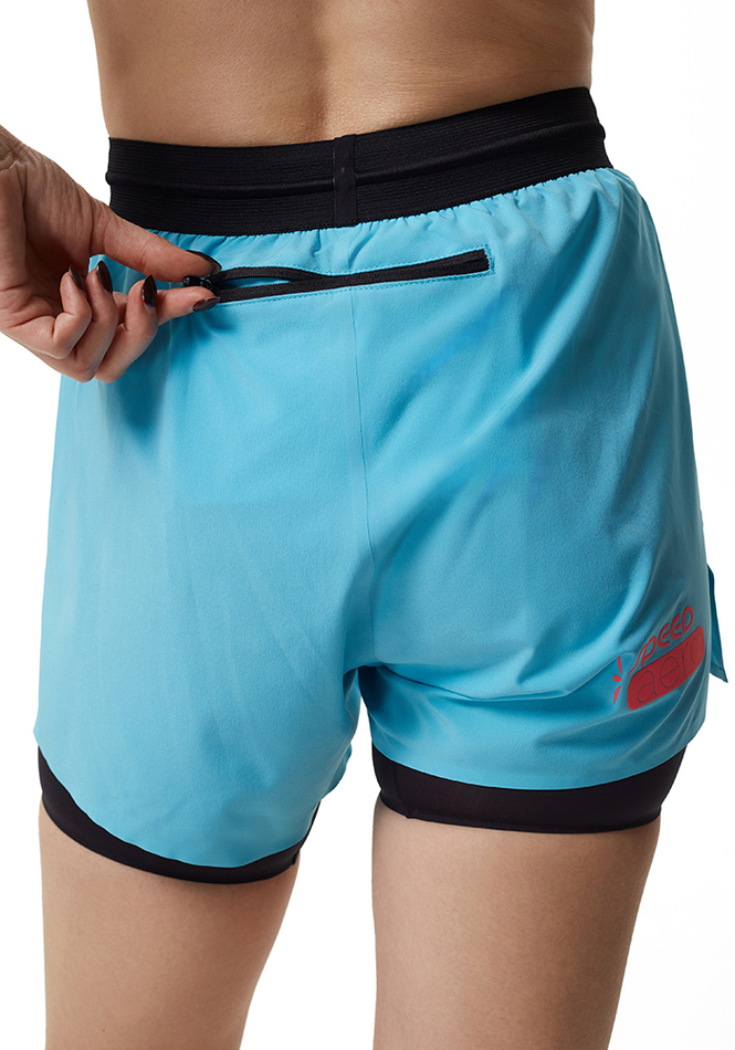 ШОРТЫ ЖЕНСКИЕ SPEED AERO 5 ELEVATE 2IN1 SHORT | SKYBLUE
