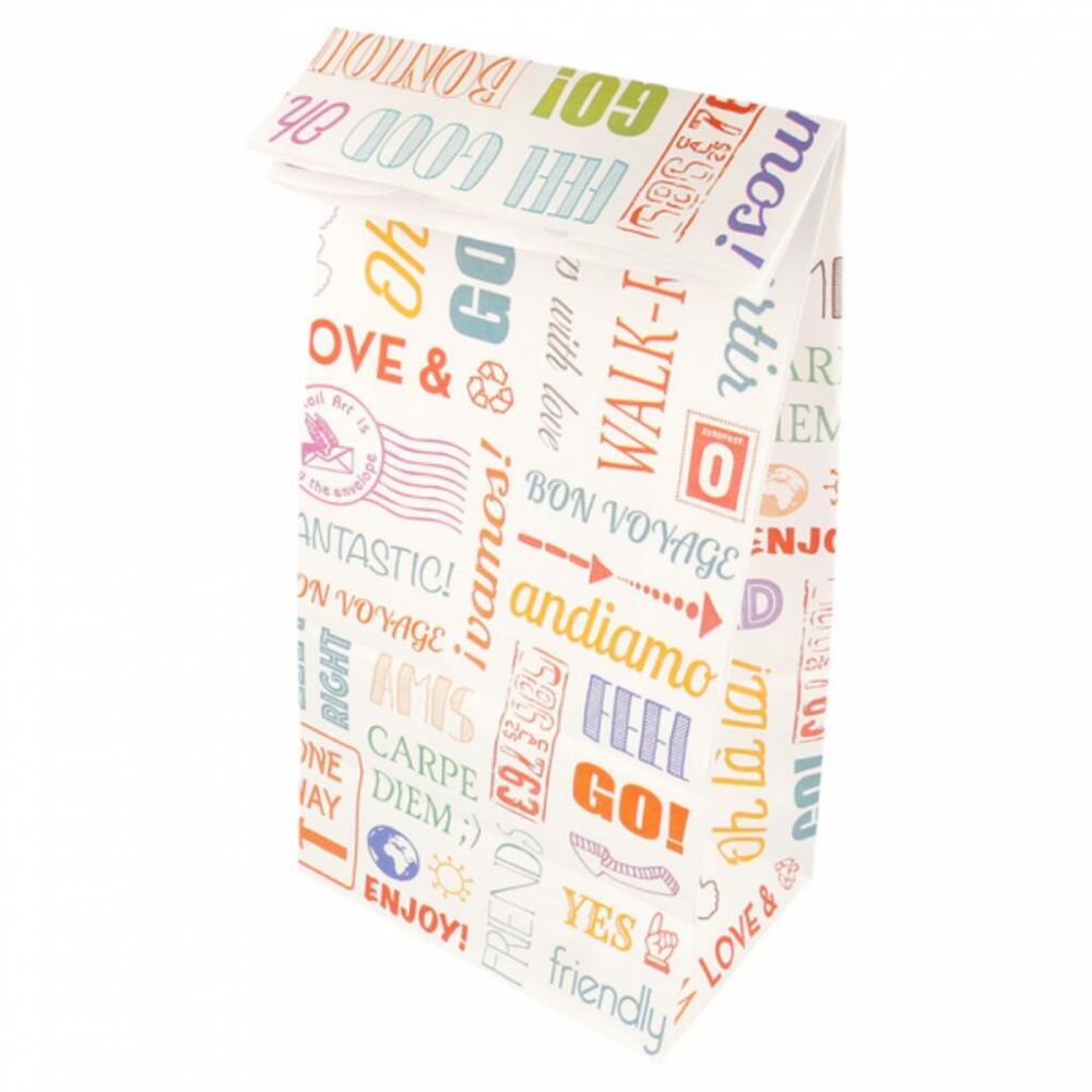 Пакет для покупок без ручек   15+10*32 см, крафт-бумага, Garcia de PouИспания