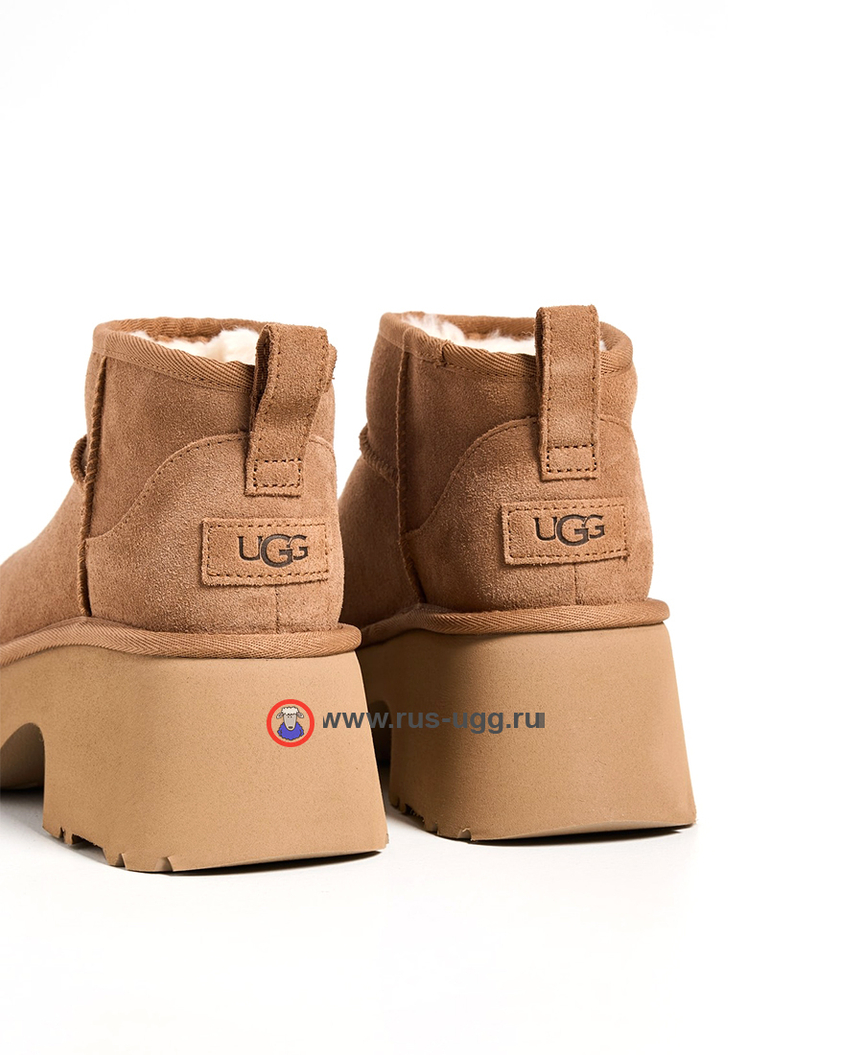 ULTRA MINI HEIGHTS Ankle Boots - Chestnut