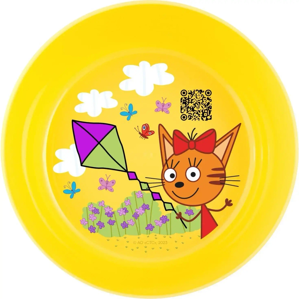 Тарелка пластиковая 12см «Три кота»