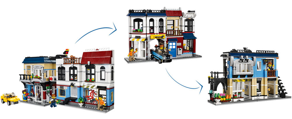 LEGO Creator: Городская улица 31026 — Bike Shop & Cafe — Лего Креатор Создатель