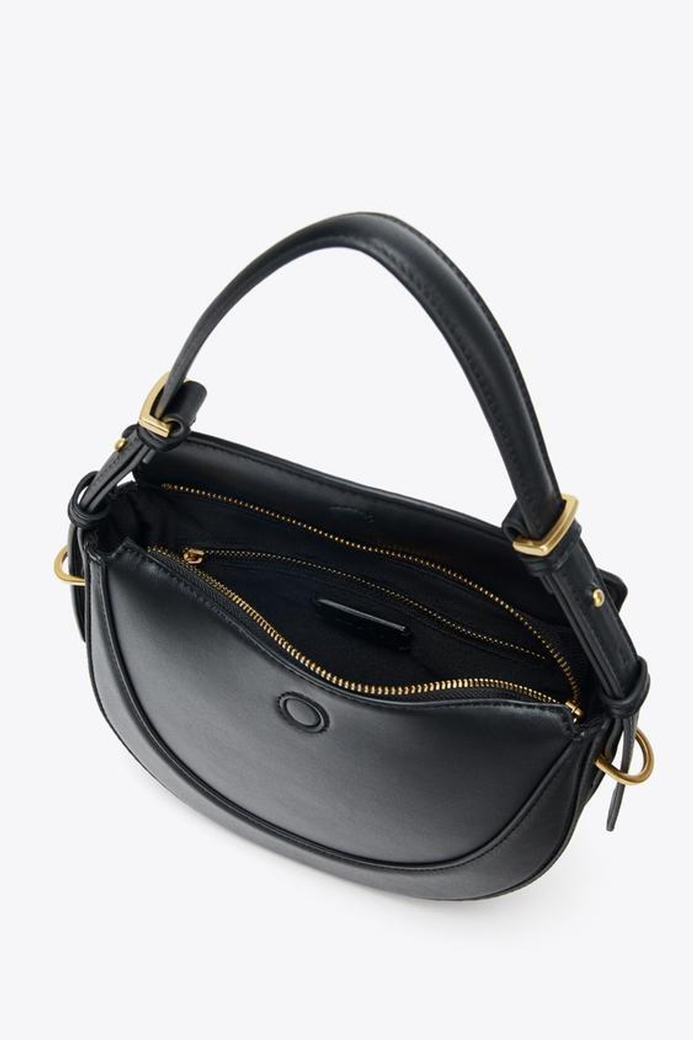 ZARA СУМКА-МЕССЕНДЖЕР С КЛАПАНОМ, ЧЕРНЫЙ