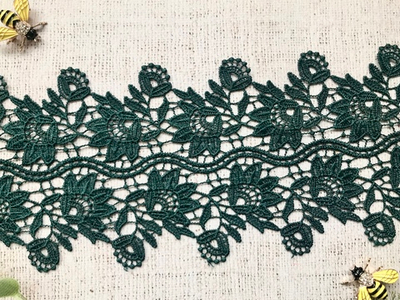 Кружево плетеное, ш. 13,5 см.