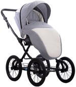 Детская коляска AroTeam Moreno SL 2 в 1 07 св.серый+белая кожа