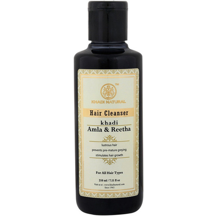шампунь Амла и Ритха Кхади (Amla and Reetha shampoo Khadi), 210 мл