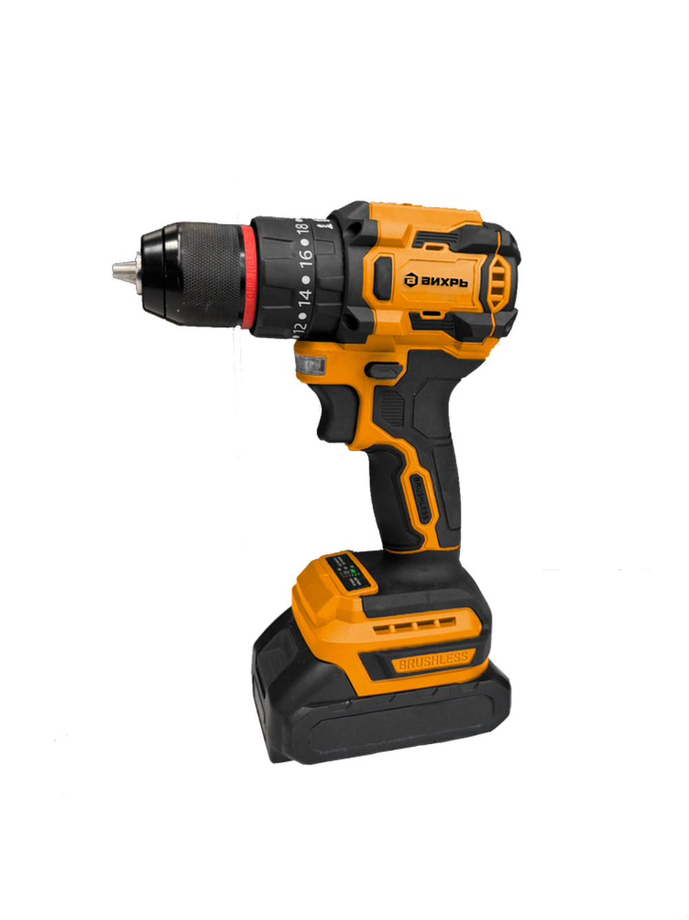 Дрель-шуруповерт аккумуляторная ДА-20Л-2К/ЛБ (для ледобура, бесщеточный двигатель) Вихрь