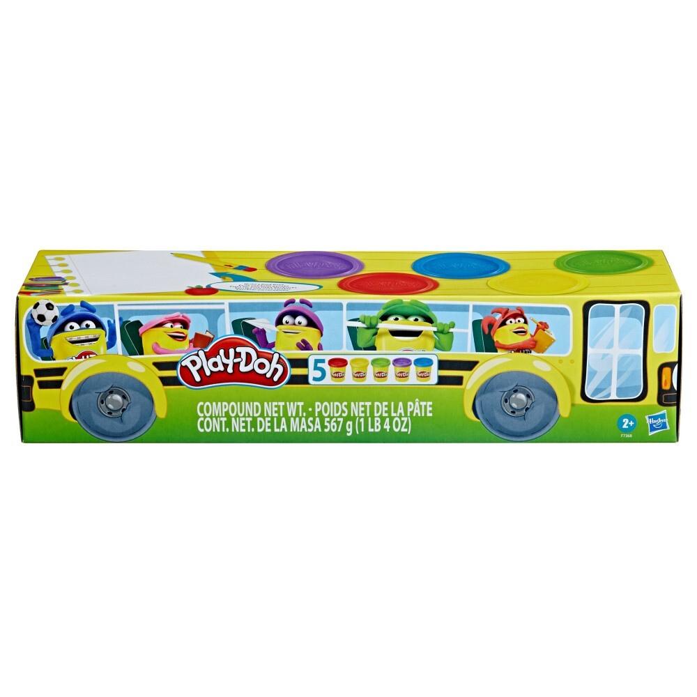 Play-Doh - Ciastolina Школьный автобус 5-PAK Многоразовые тюбики F7368