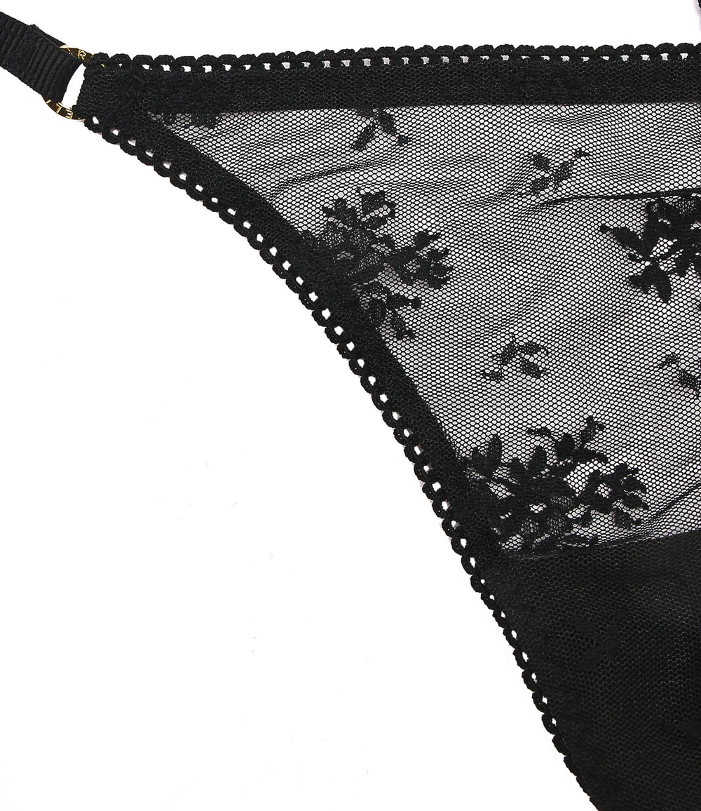 кружевное стринги Stella McCartney - черный(S6L291080)