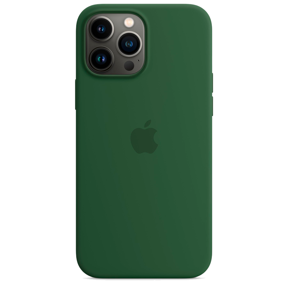 Силиконовый чехол с поддержкой MagSafe Apple Silicone Case для iPhone 13 Pro Max, Clover (Зеленый клевер)