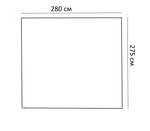 Готовая штора Torno на люверсах, цвет 140 бирюза (ширина 280 см/высота 270 см)