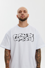 Футболка коллаб граффити (белый)