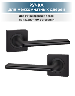 Фурнитура для межкомнатных дверей с защелкой и петлями TREND