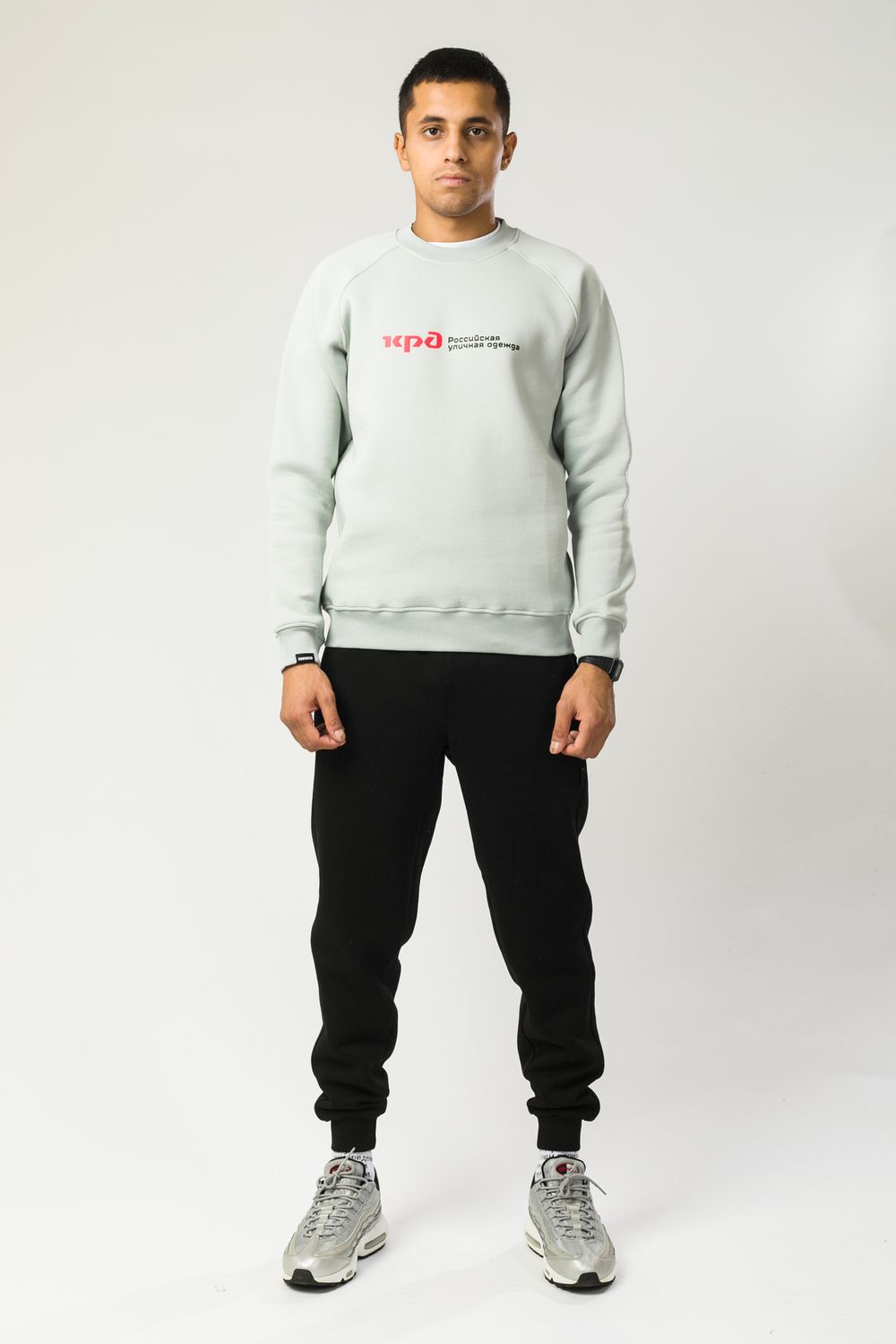 Толстовка-крюнек CODERED Firm Пепельный Бледный Russian Roads