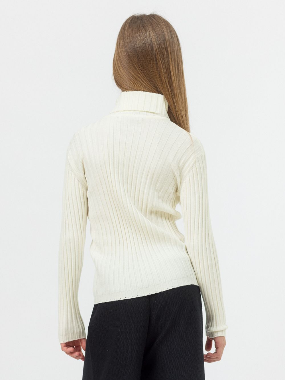 Джемпер водолазка для девочки AT274 молочный