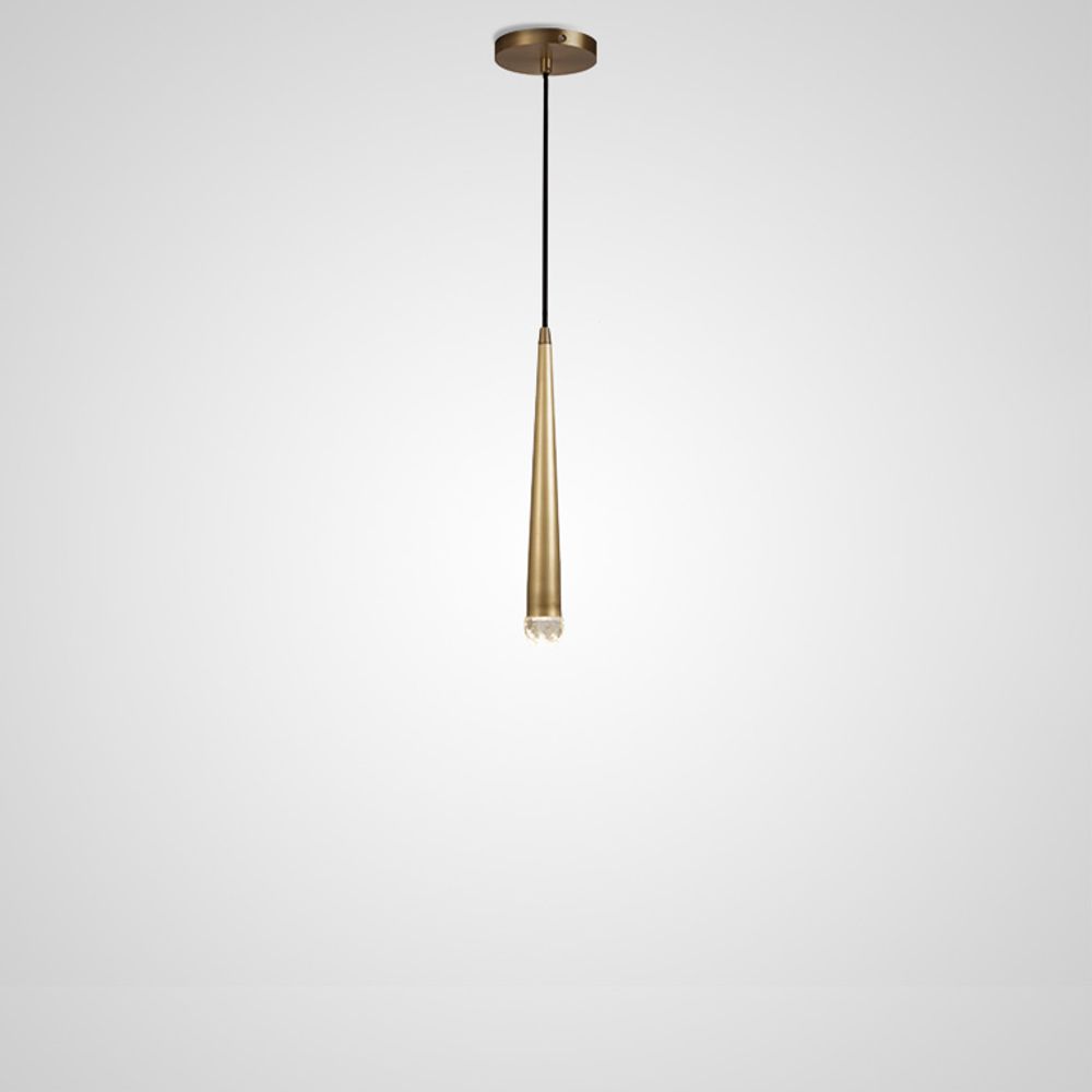 Подвесной Светильник Stylus One Brass H35 By Imperiumloft