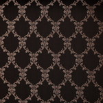 Банкетка "Римская" 350х490 дуб коричневый/черная патина/жаккард вензель коричневый РМ49/РКЧ49ЛК