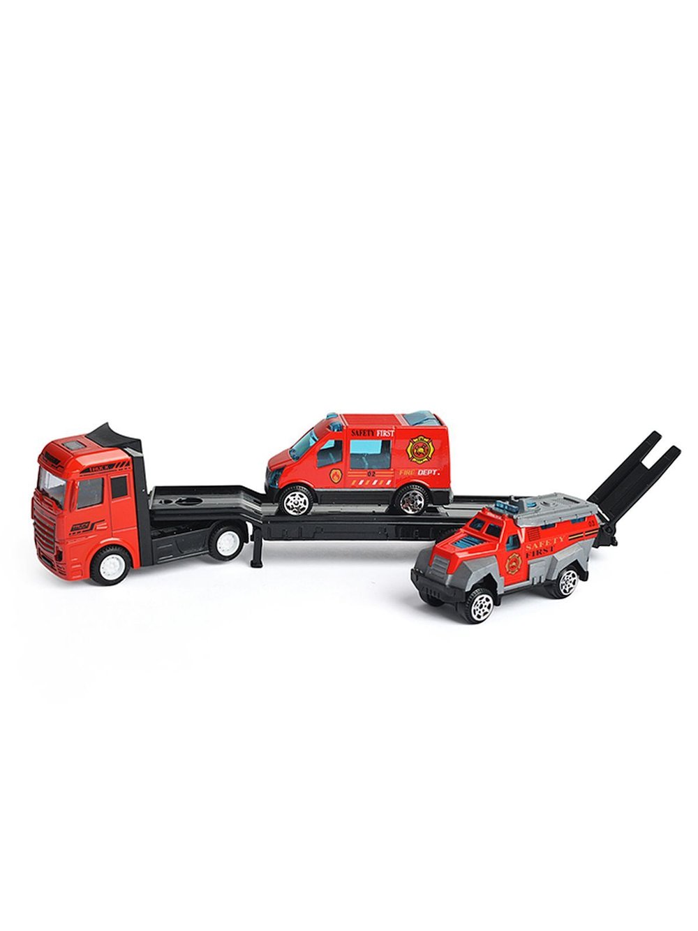 Набор детский Автовоз и 2 машинки Спасатели (TQ66B-6)