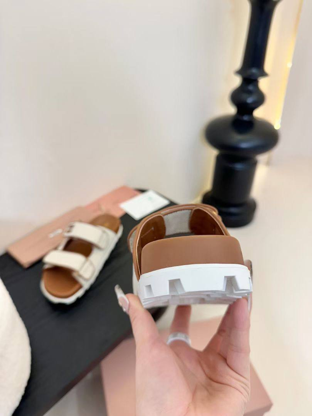 Шлепанцы MIU MIU