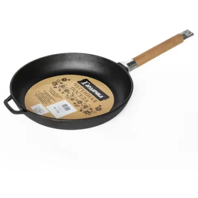 Сковорода чугунная со съемной ручкой 20см Гардарика 0120