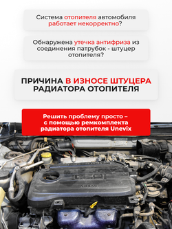 Штуцер радиатора отопителя Nissan Serena C24 1999-2005 (SH1)